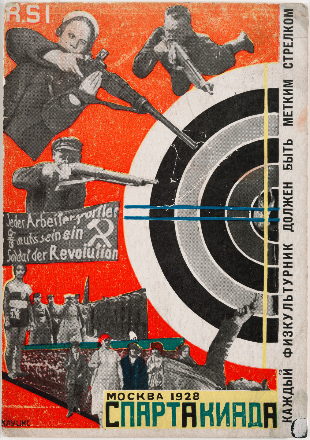 Gustav Klutsis. Postcard for the All Union Spartakiada Sporting Event. 1928