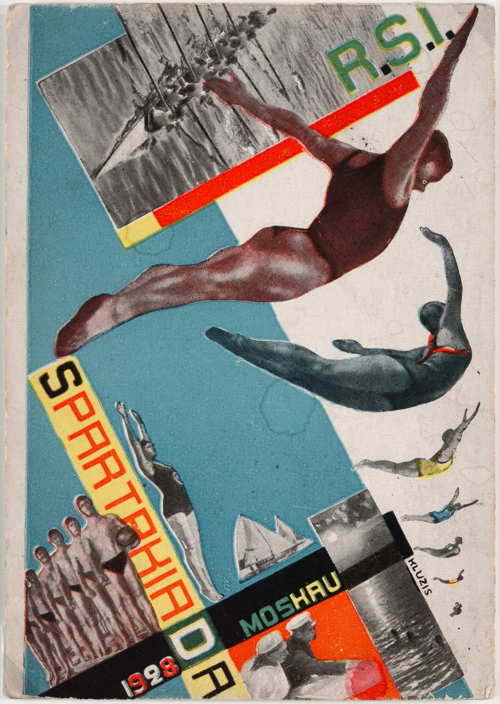 Gustav Klutsis. Postcard for the All Union Spartakiada Sporting Event. 1928