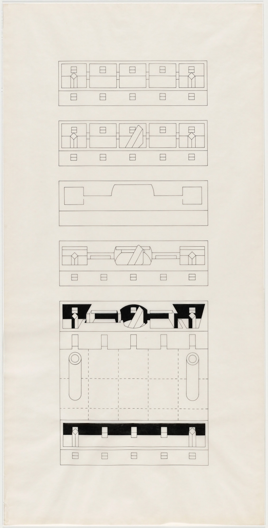 Bernard Tschumi. The Manhattan Transcripts Project, New York, New York, Episode 3: The Tower (The Fall)