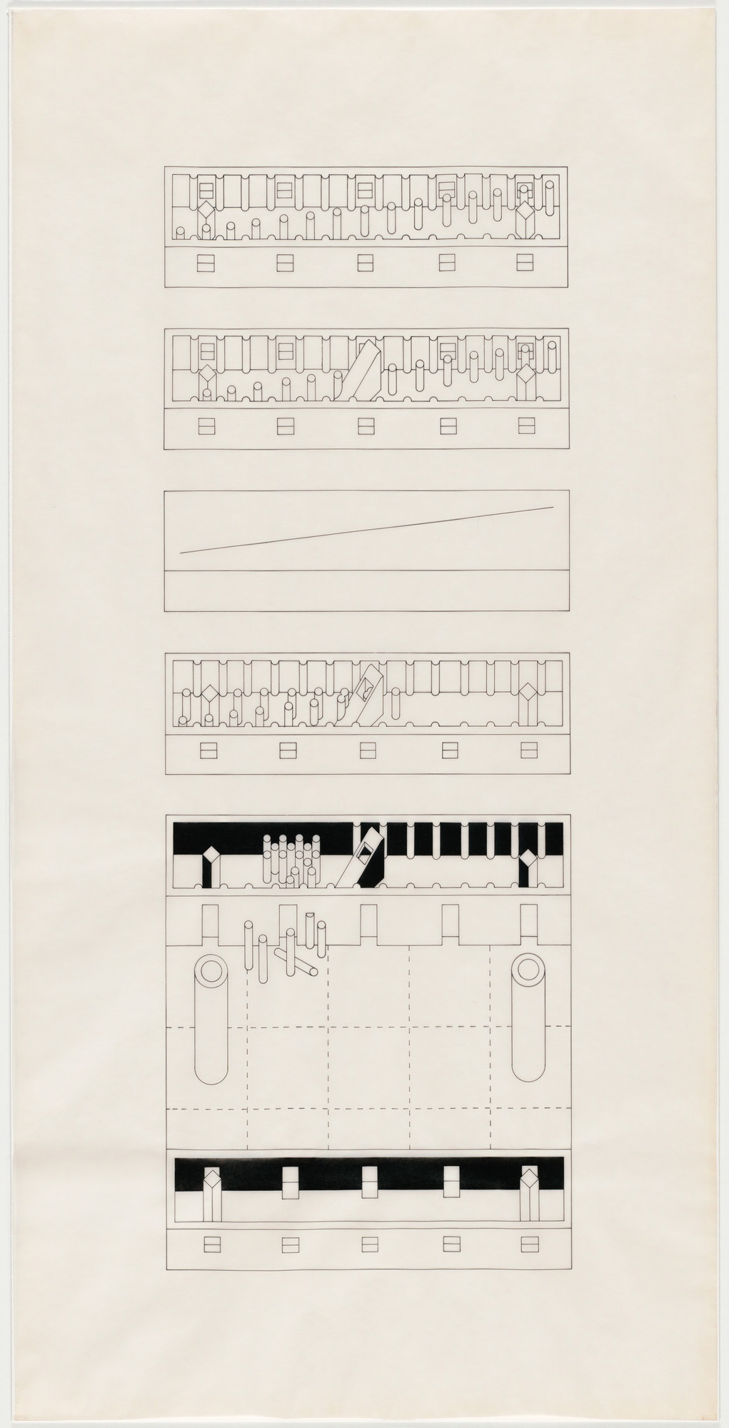 Bernard Tschumi. The Manhattan Transcripts Project, New York, New York, Episode 3: The Tower (The Fall)