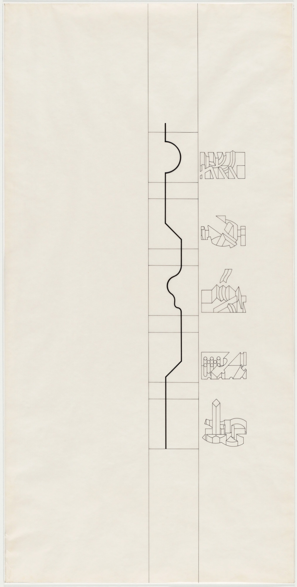Bernard Tschumi. The Manhattan Transcripts Project, New York, New York, Episode 3: The Tower (The Fall)