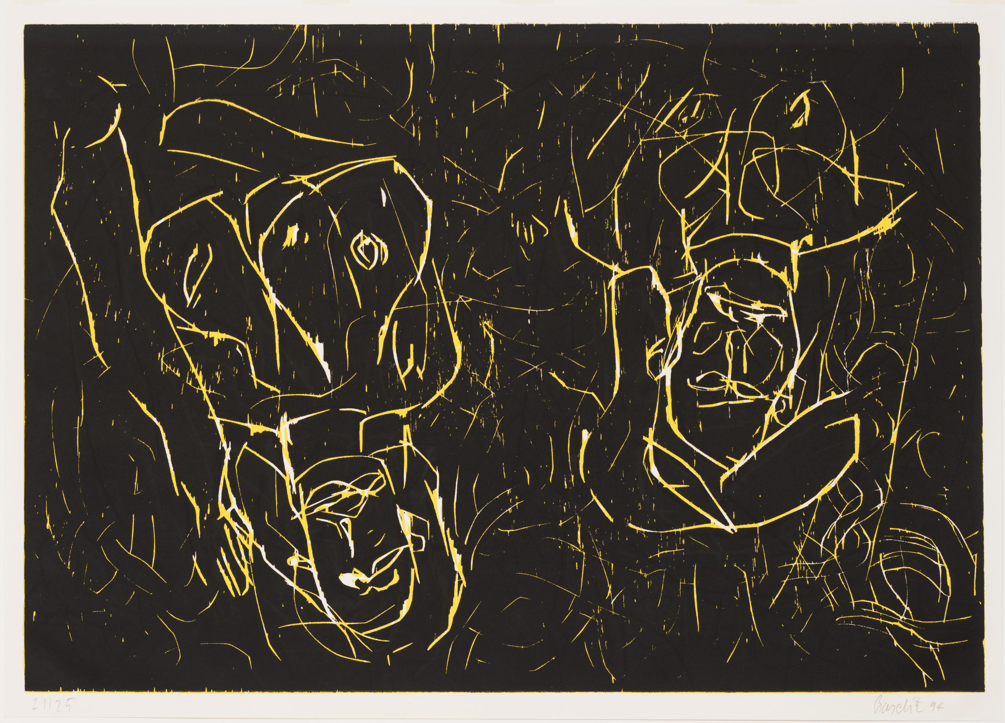 Georg Baselitz. Woman and Woman ( Frau und Frau )