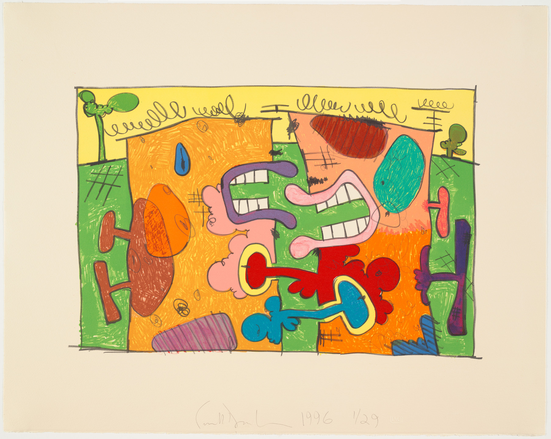 Carroll Dunham. Untitled. 1996