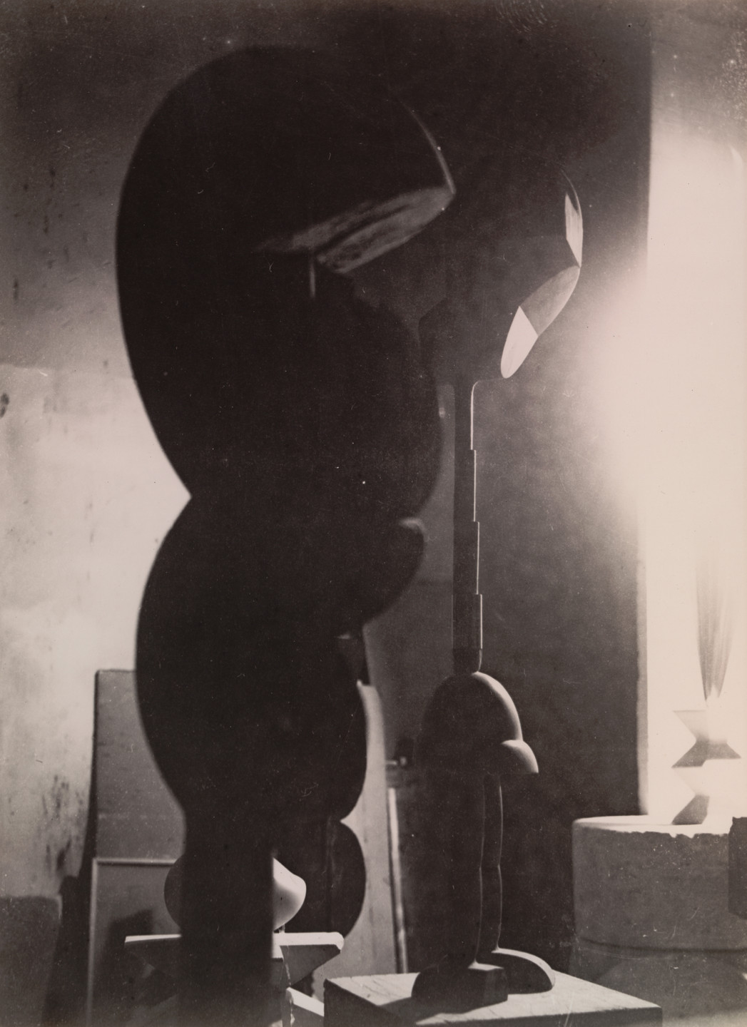 Constantin Brâncuși. Untitled (View of the Studio with Eve, Plato, and Golden Bird). 1922
