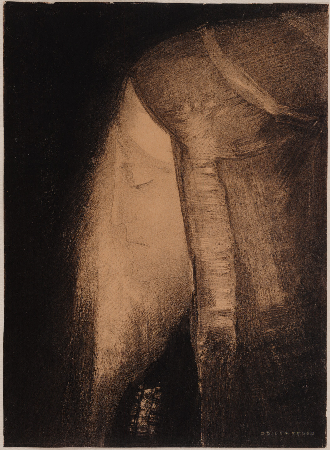 Odilon Redon. The Fairy (Profile of Light). 1882