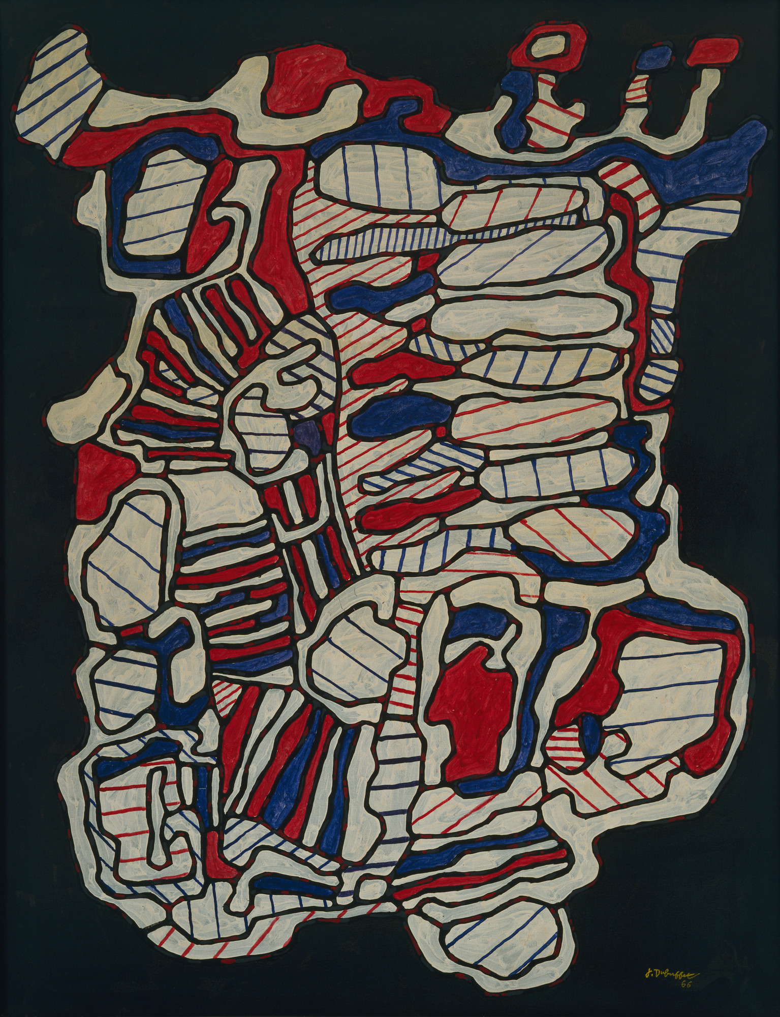 Jean Dubuffet. Abode V (with Stairs and Numerous Rooms)