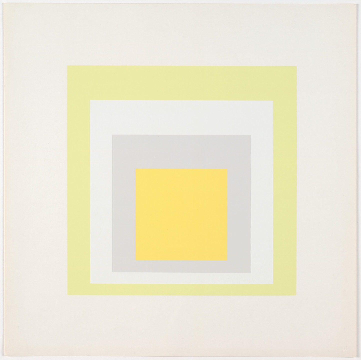 Josef Albers. Joy from Homage to the Square: Ten Works by Josef Albers. 1962