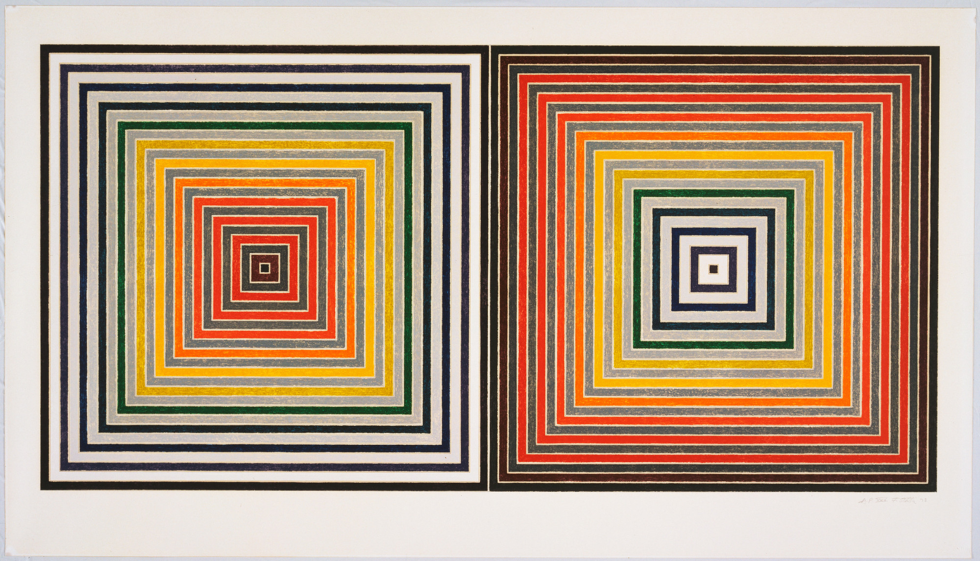 Frank Stella. Double Gray Scramble. 1973