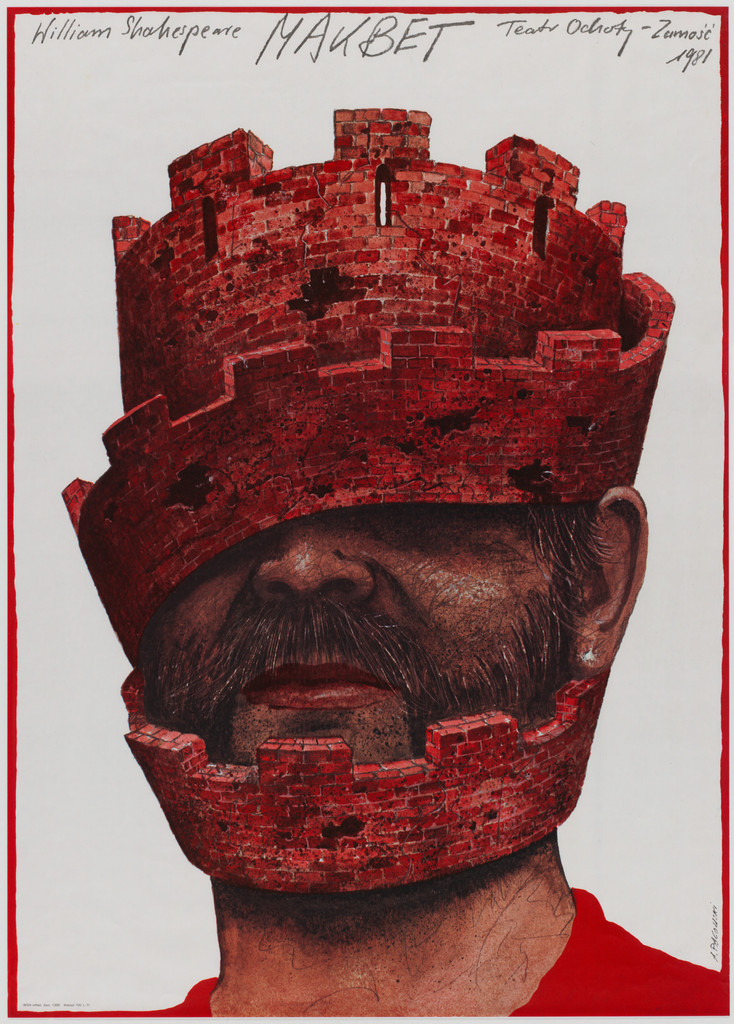 Makbet (Macbeth) (Poster for Warsaw production of William Shakespeare's tragedy)