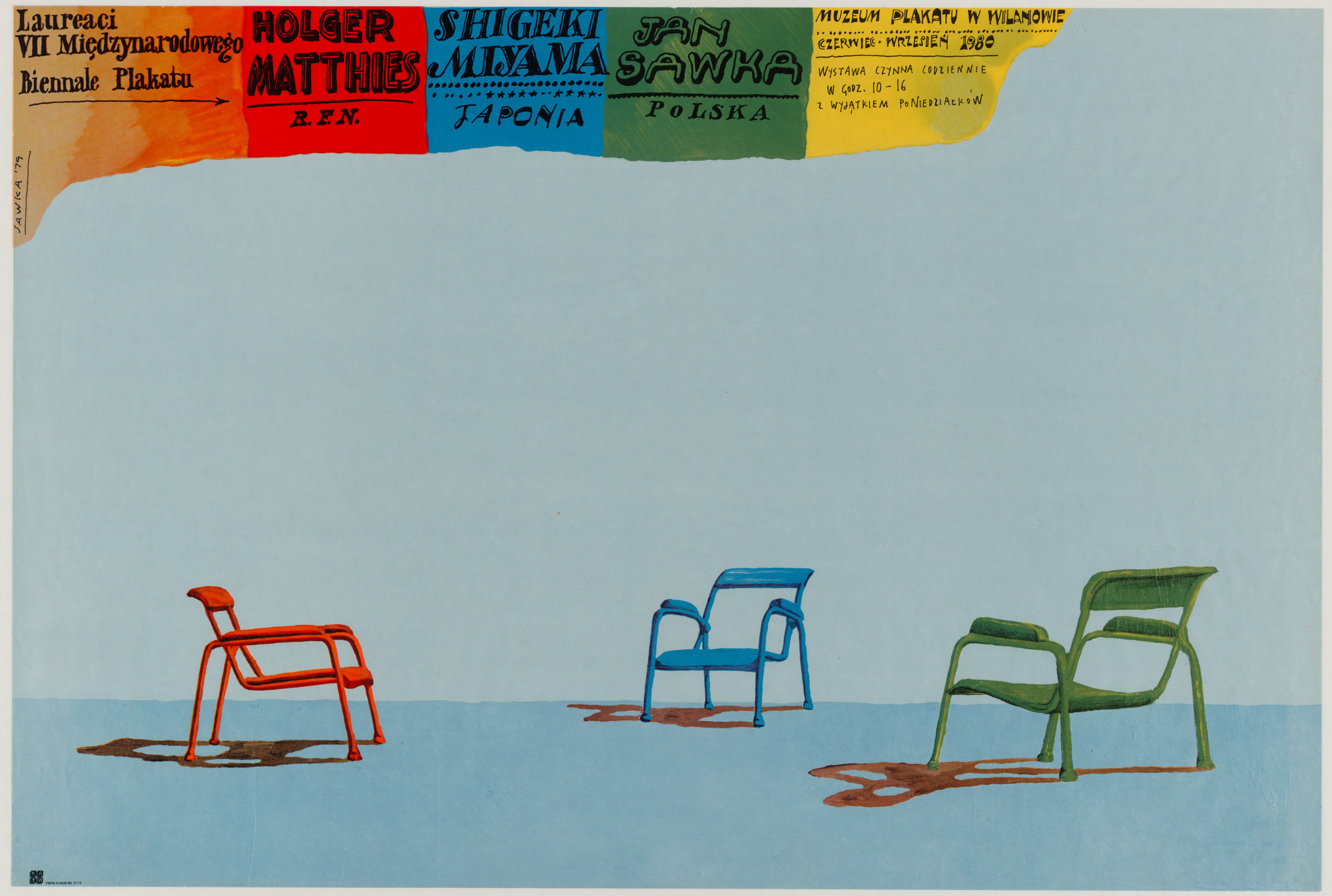 Jan Sawka. Laureaci VII Miedzynarodowego Biennale Plakatu. 1979