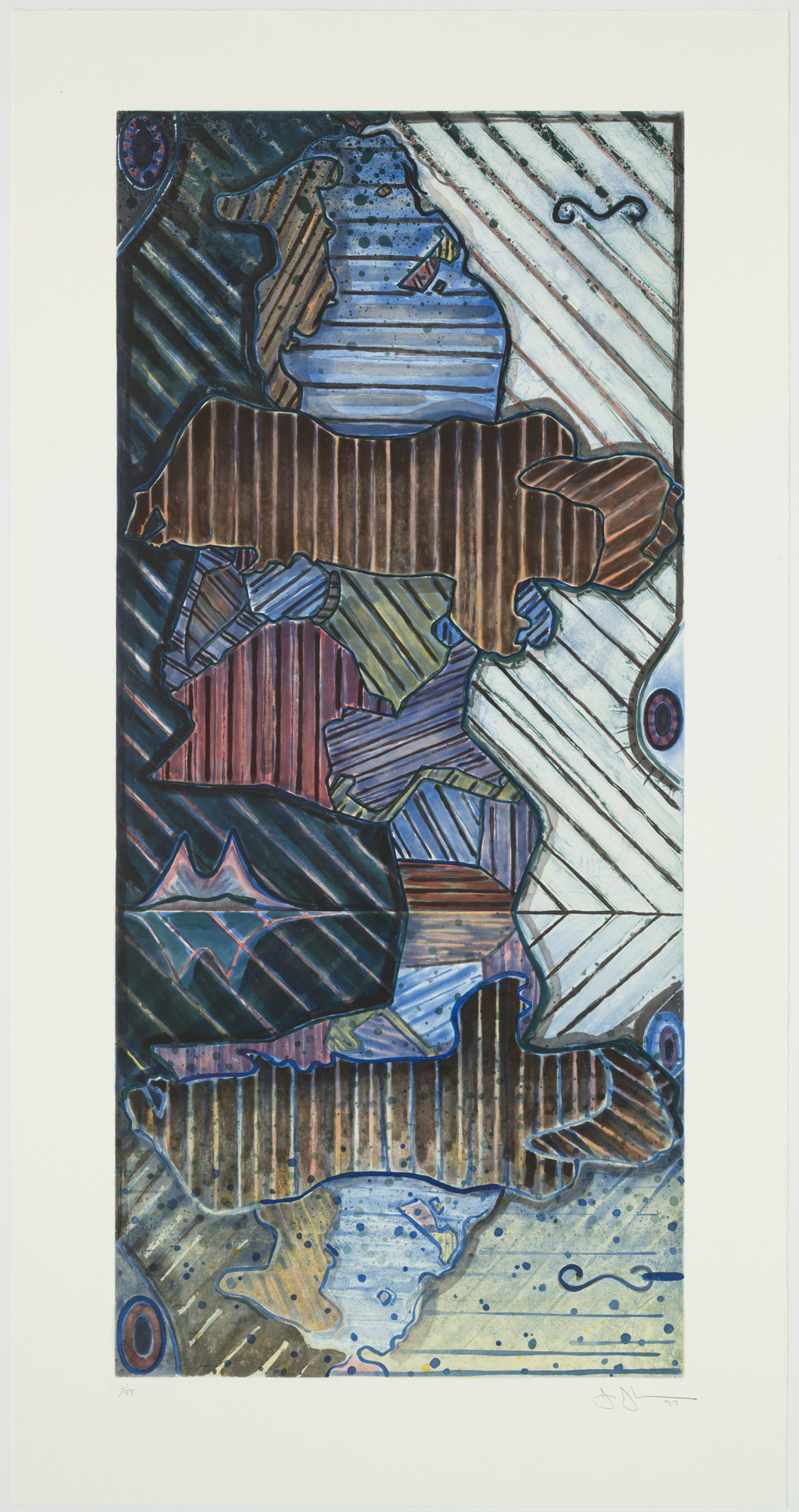 Jasper Johns. Green Angel 2
