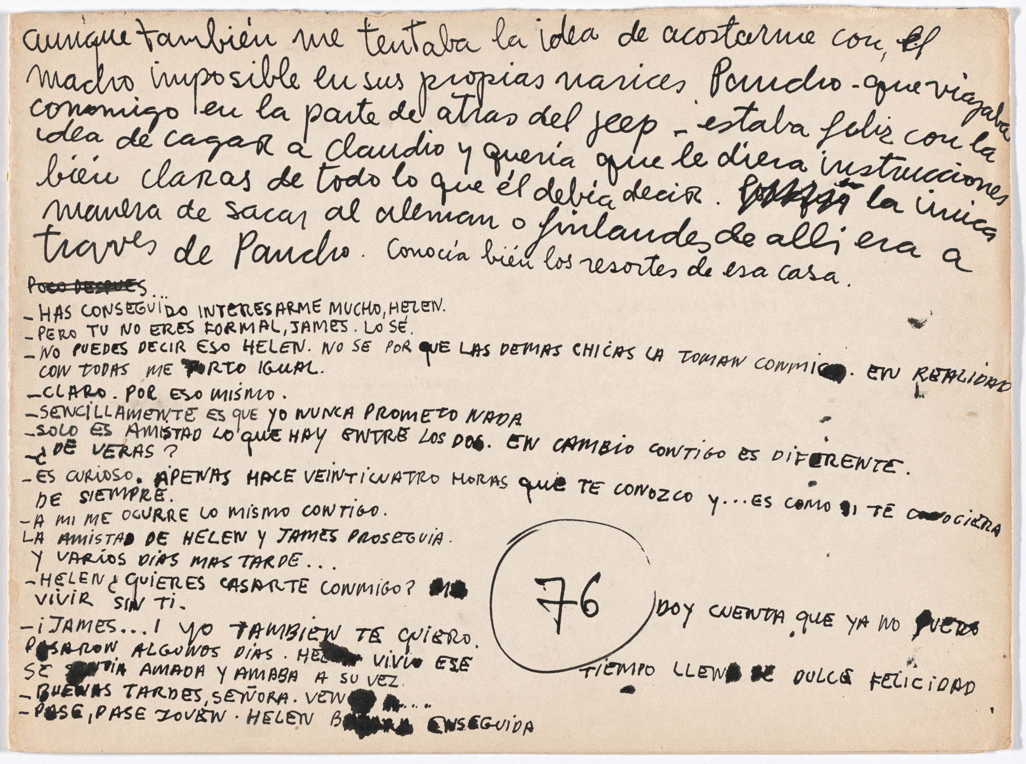 Alberto Greco. Folio XIX from Bewitching Kisses (Besos Brujos)