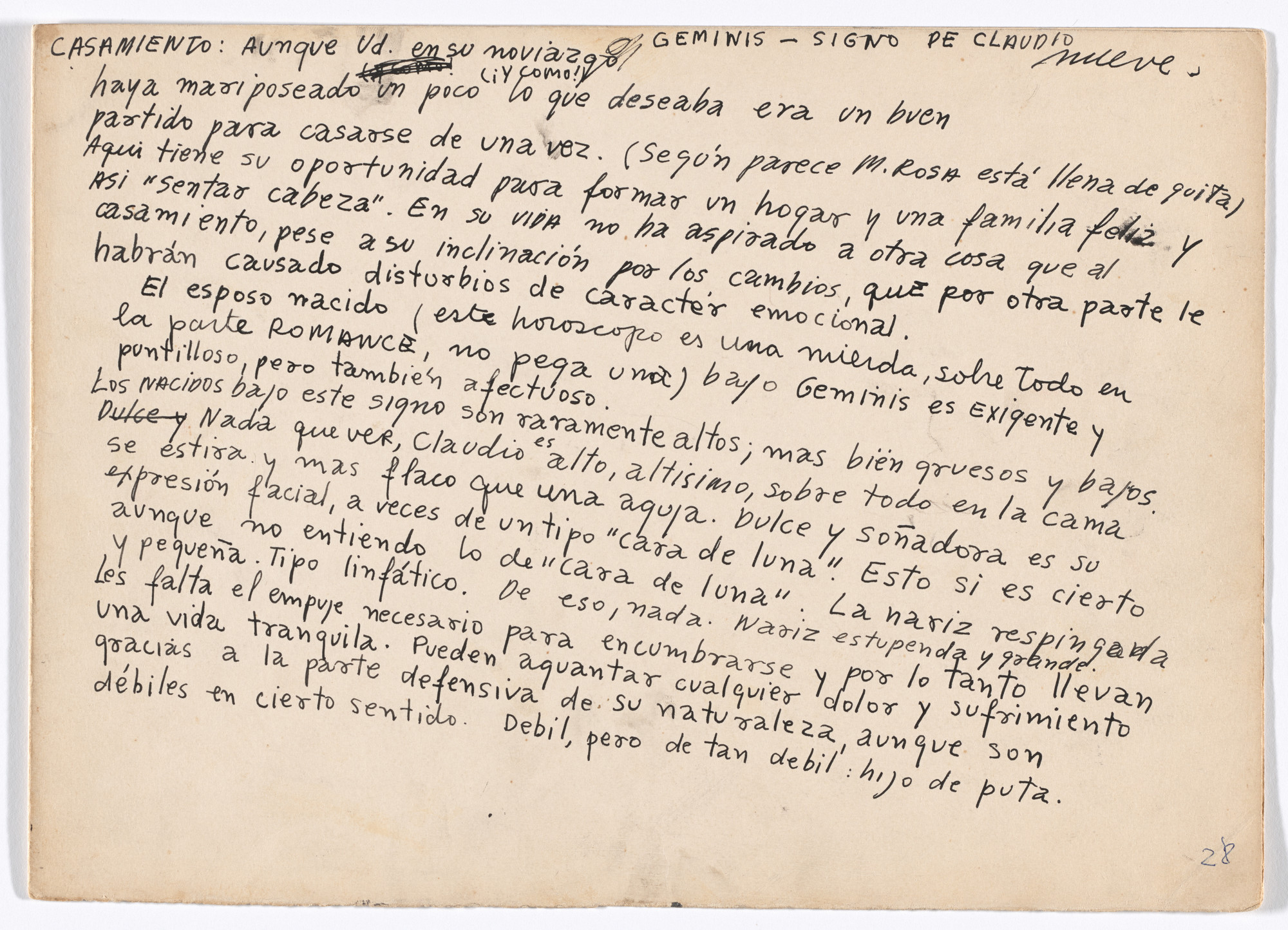 Alberto Greco. Folio III from Bewitching Kisses (Besos Brujos)