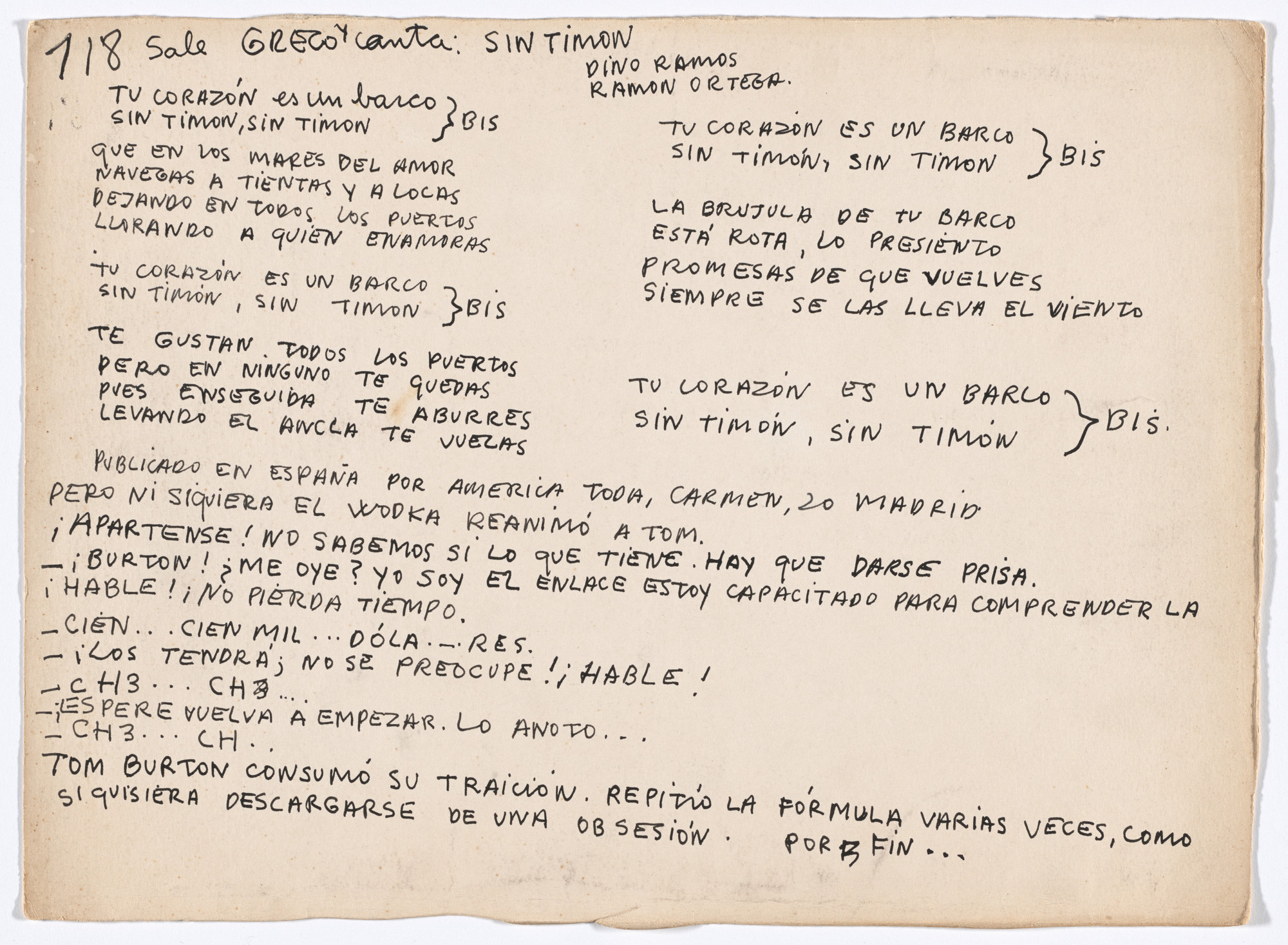 Alberto Greco. Folio XXXI from Bewitching Kisses (Besos Brujos)