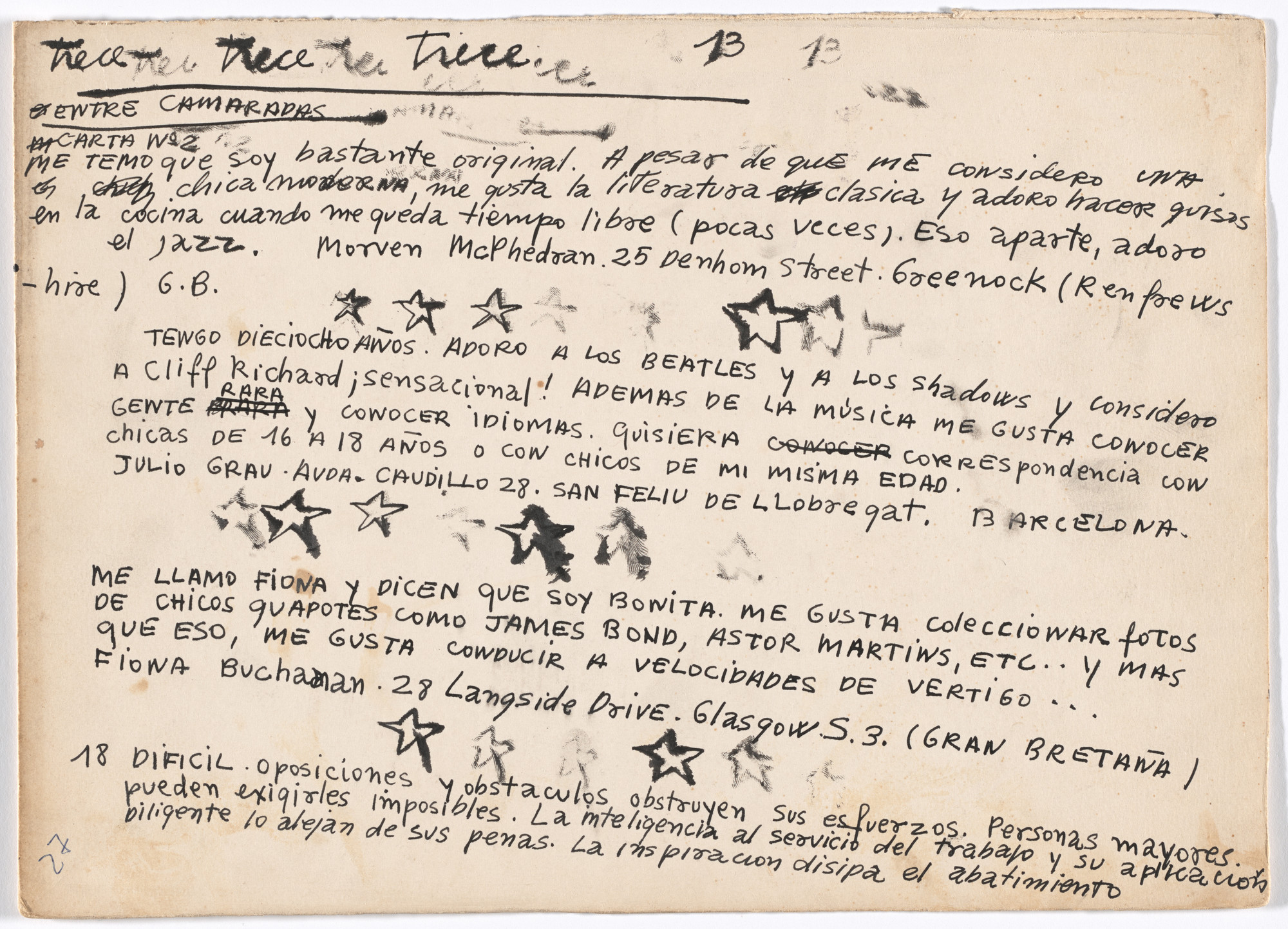 Alberto Greco. Folio IV from Bewitching Kisses (Besos Brujos)