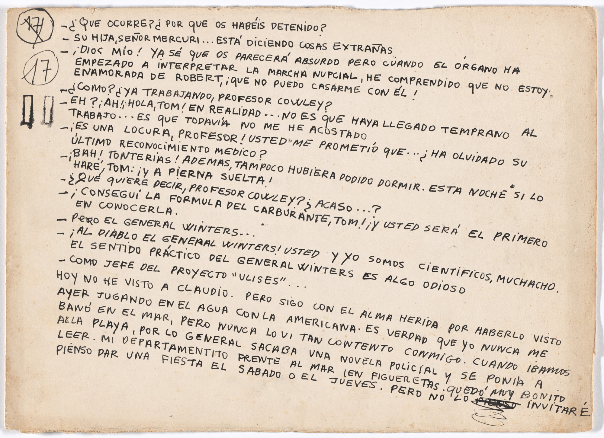 Alberto Greco. Folio V from Bewitching Kisses (Besos Brujos)