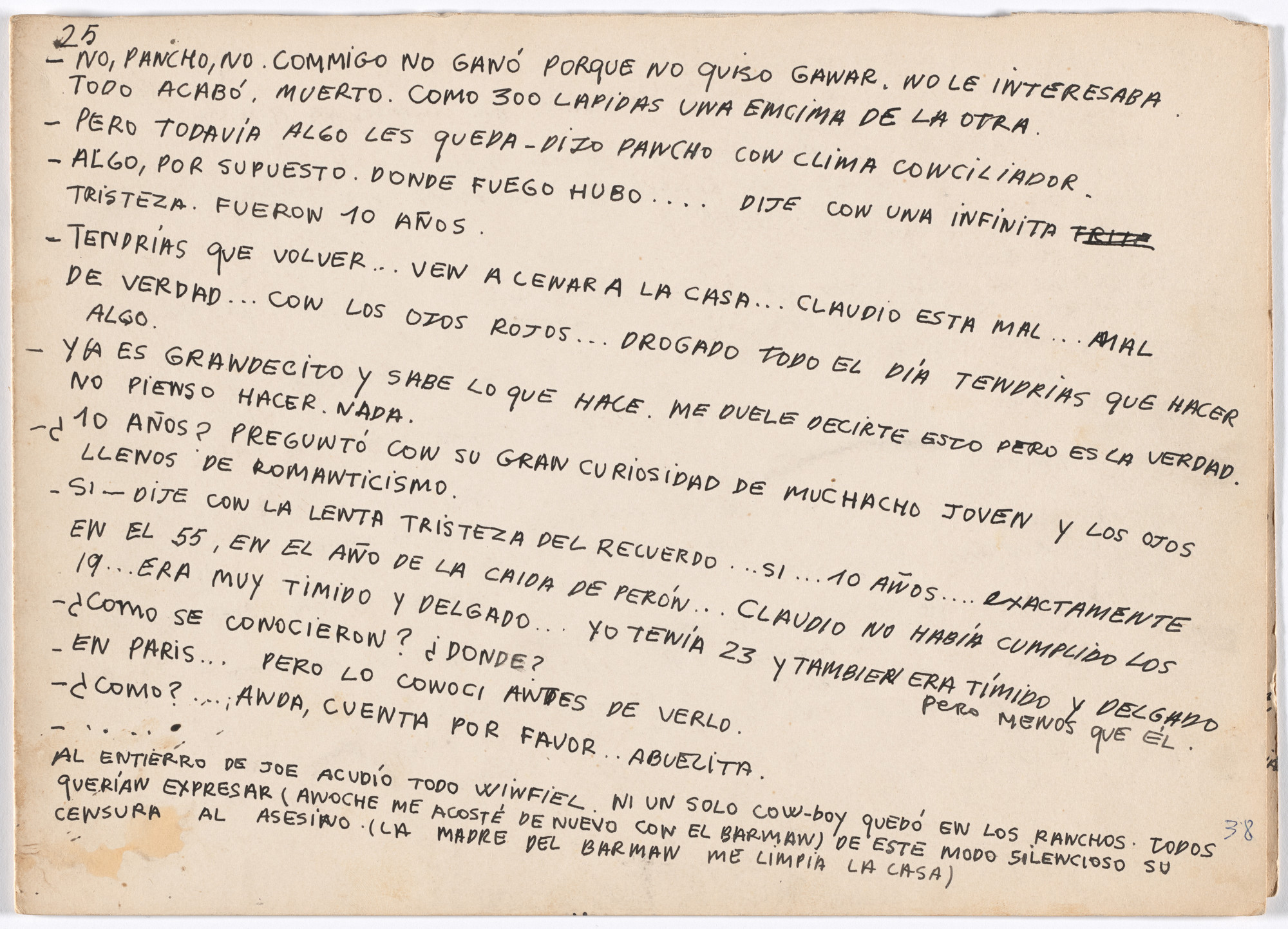 Alberto Greco. Folio VII from Bewitching Kisses (Besos Brujos)