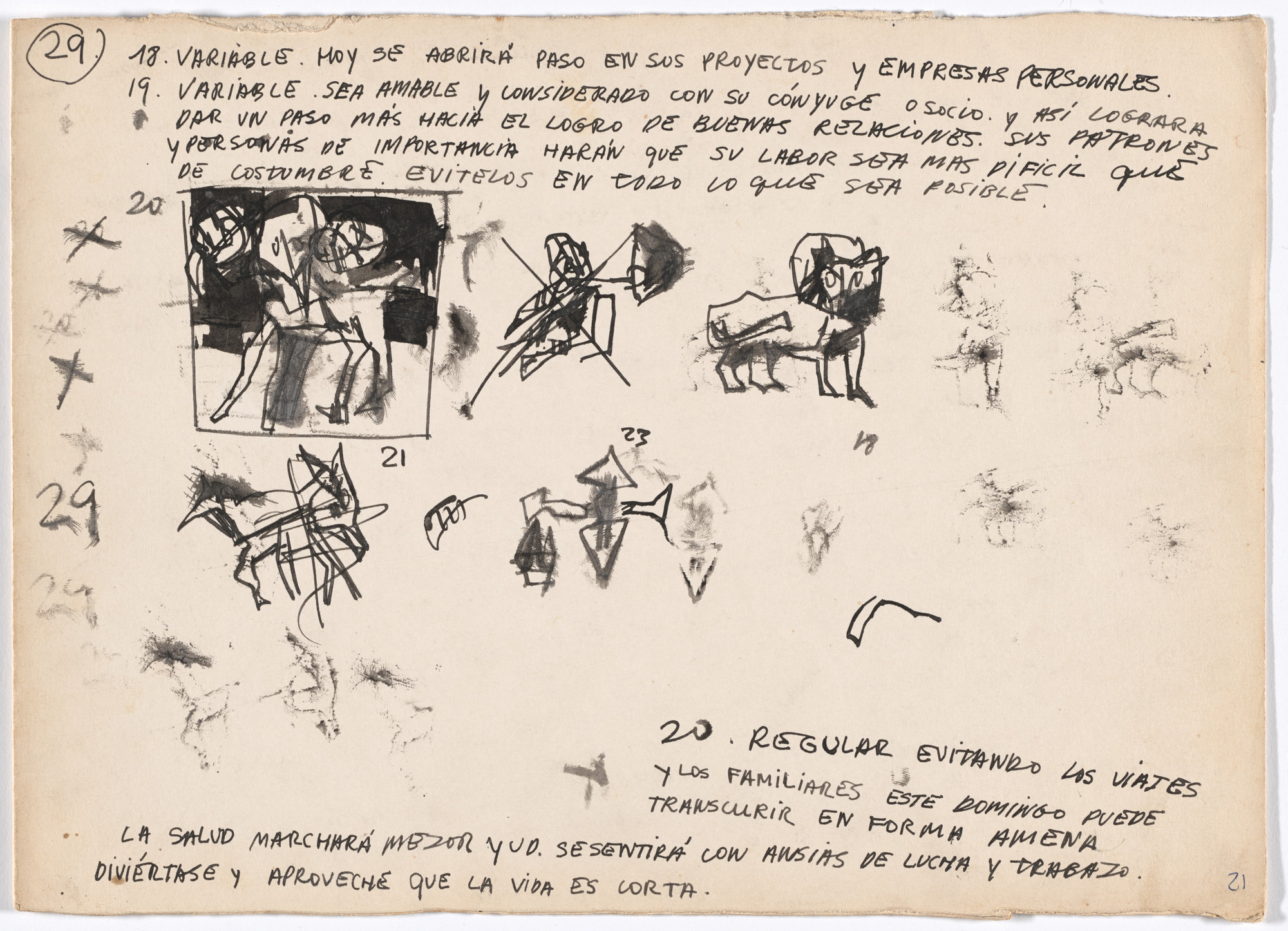 Alberto Greco. Folio VIII from Bewitching Kisses (Besos Brujos)