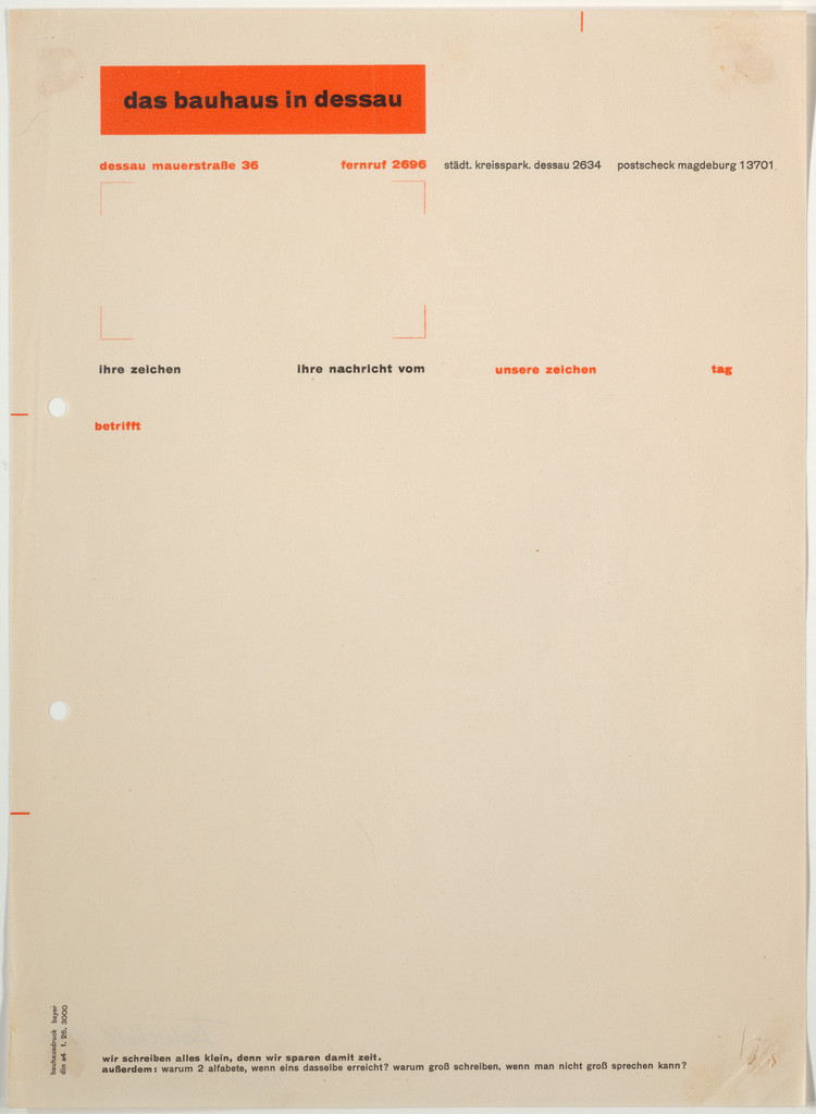 Das Bauhaus in Dessau