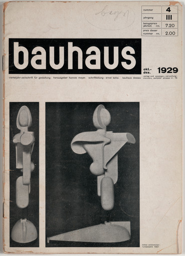 Bauhaus: Vierteljahr-Zeitschrift für Gestaltung, October-December