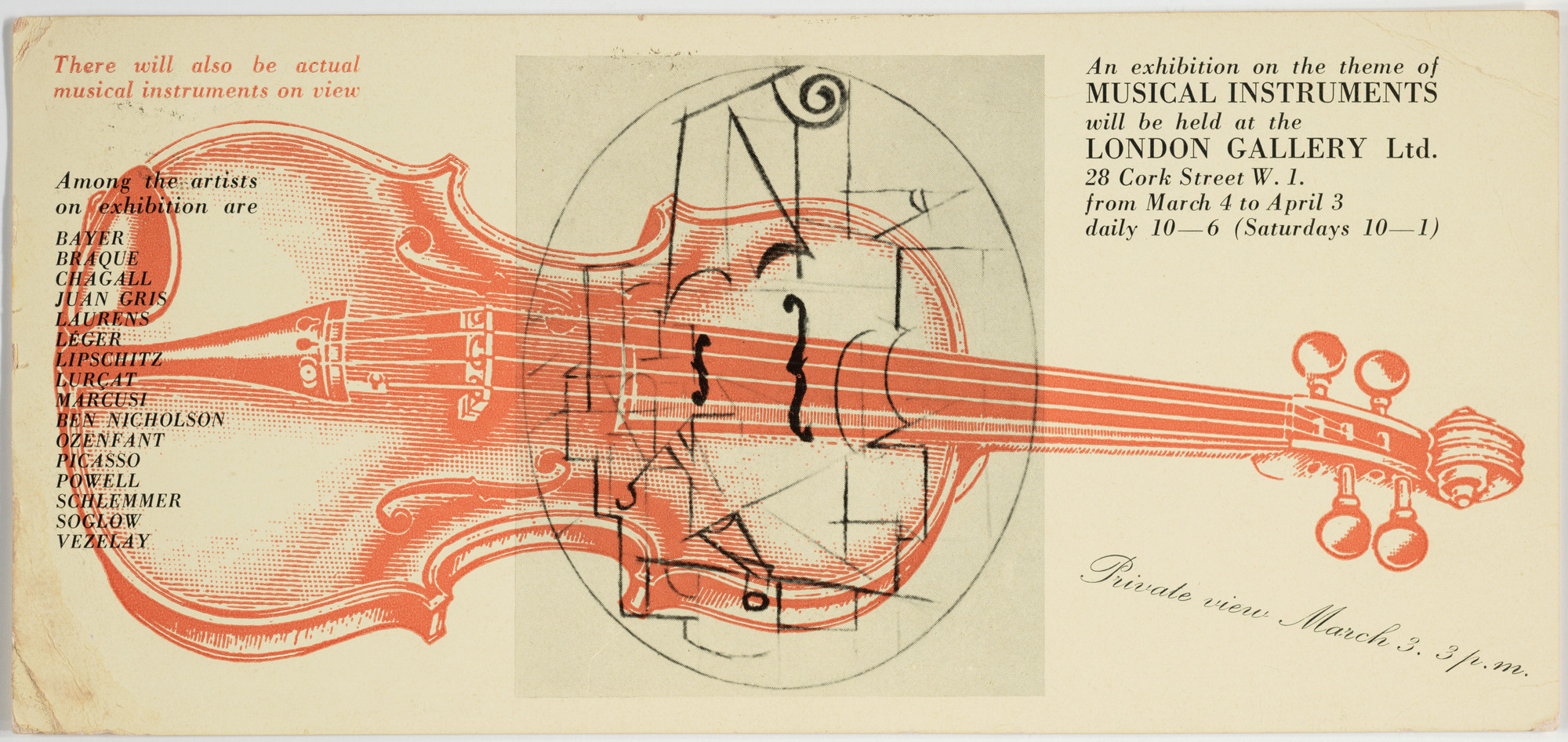 Herbert Bayer. An Exhibition on the Theme of Musical Instruments