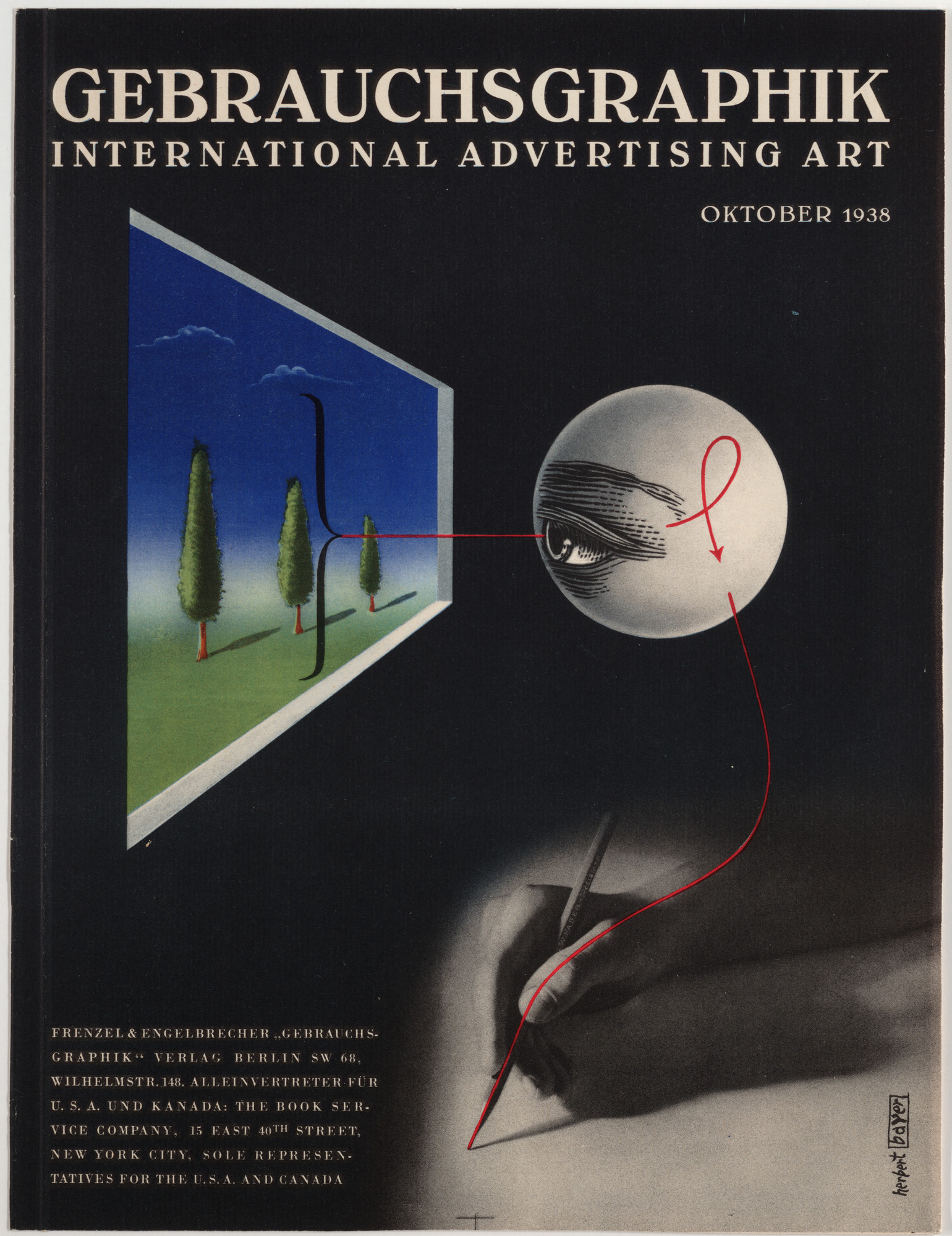 Herbert Bayer. Gebrauchsgraphik International Advertising Art, Oktober 1938