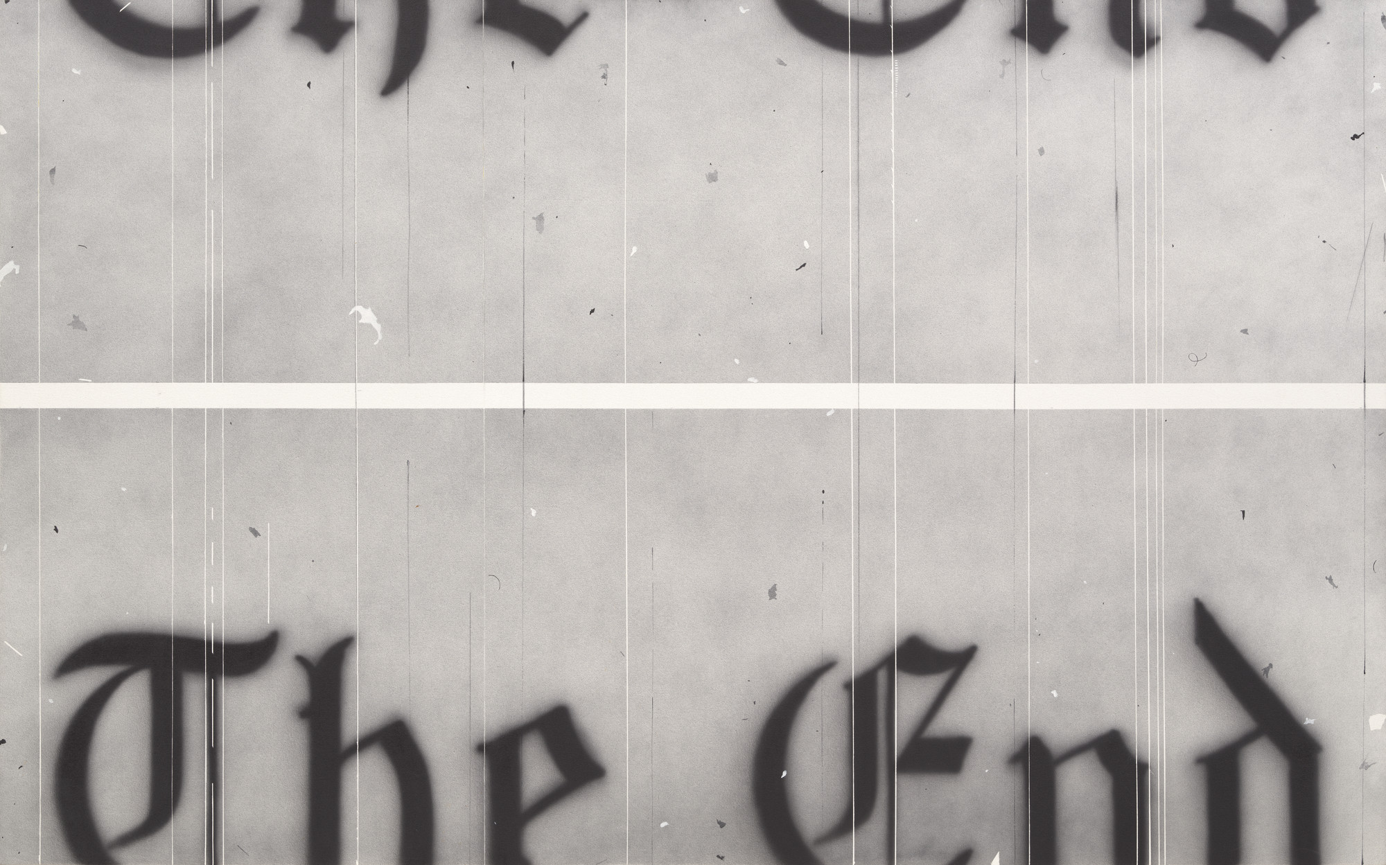 Edward Ruscha. The End. 1991