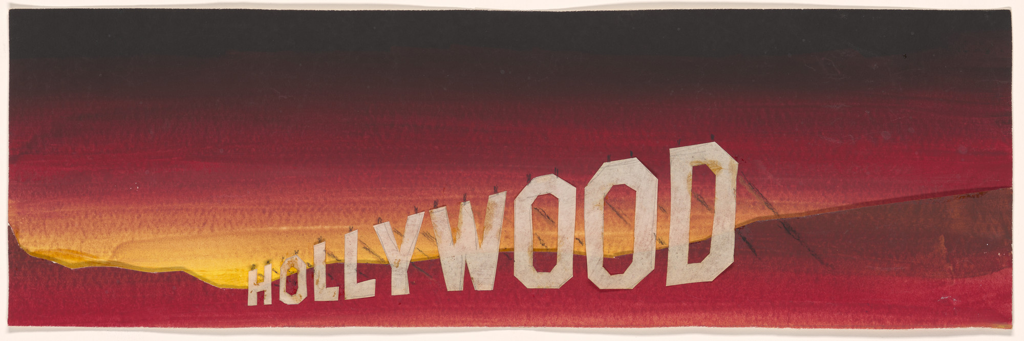 Edward Ruscha. Hollywood Study. 1968