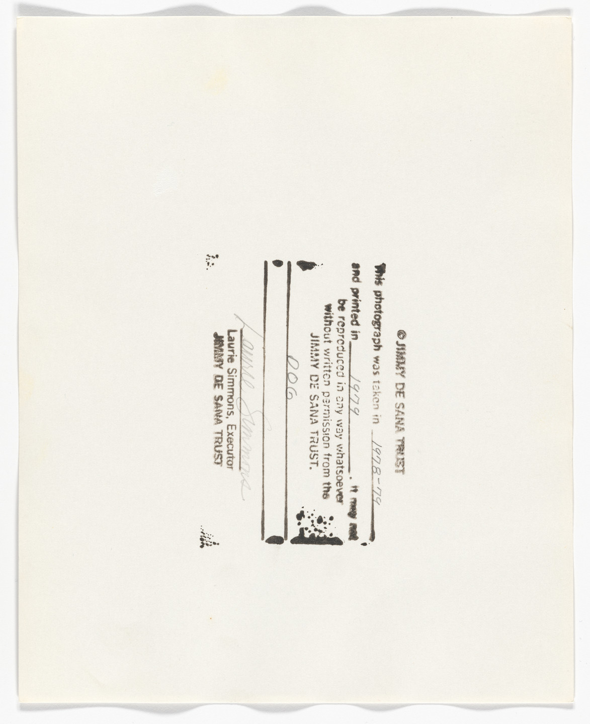 Jimmy DeSana. Dog. 1978-79