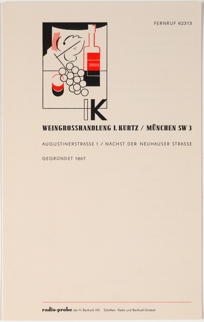 Weingrosshandlung I. Kurtz