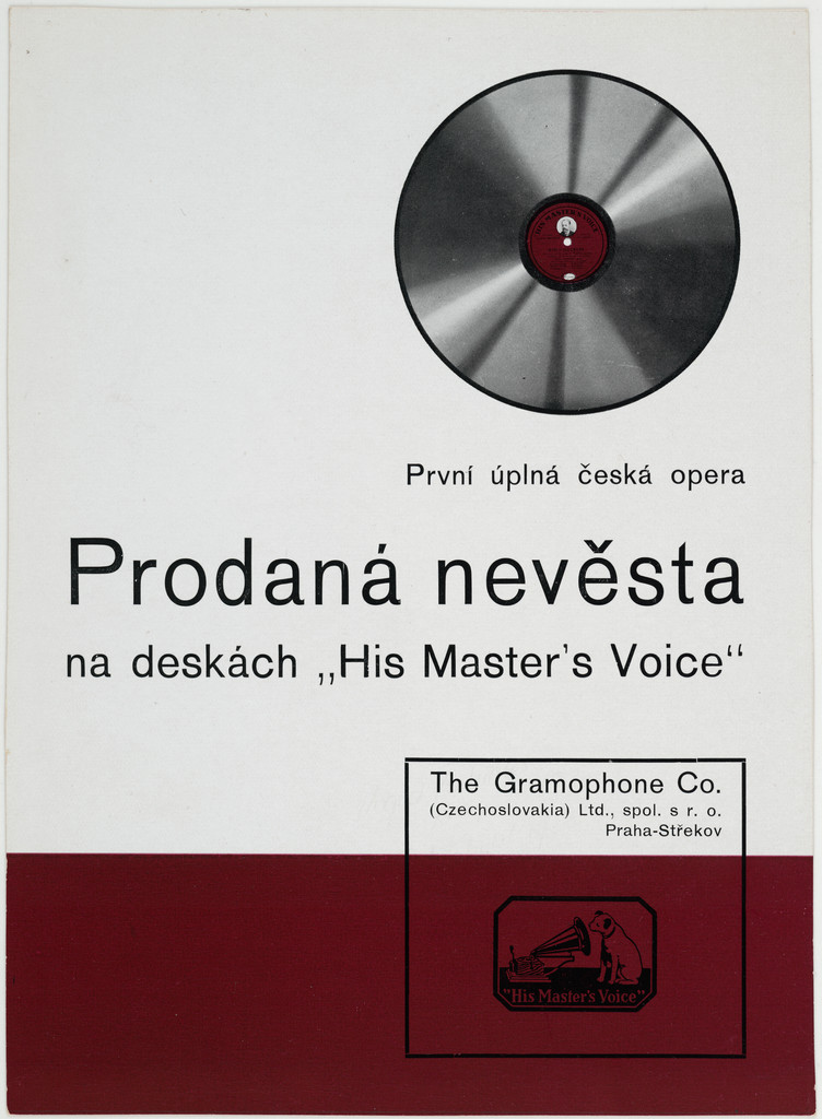 Prvni uplna ceska opera Prodana nevesta na deskach "His Master's Voice"
