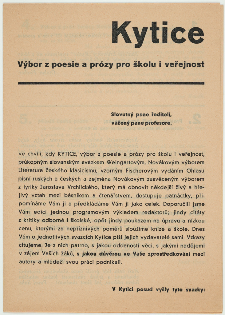 Kytice: Vybor z poesie a prozy pro skolu i verejnost