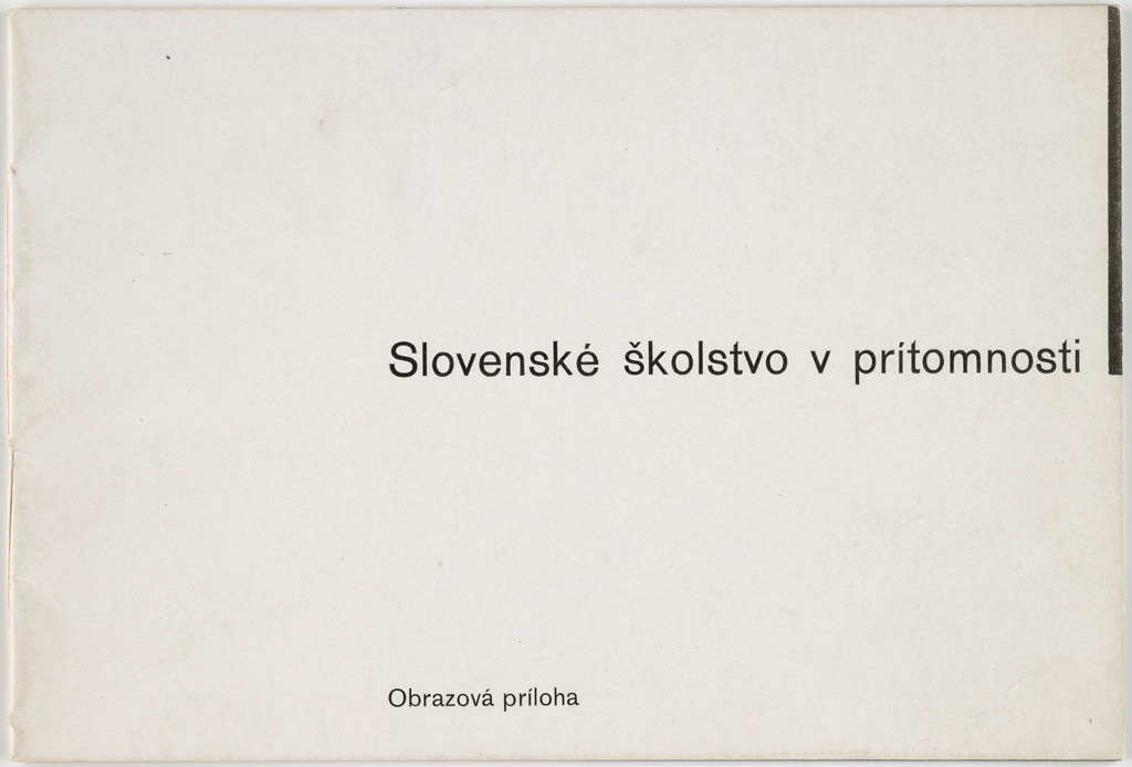 Slovenske skolstvo v pritomnosti obrazova priloha