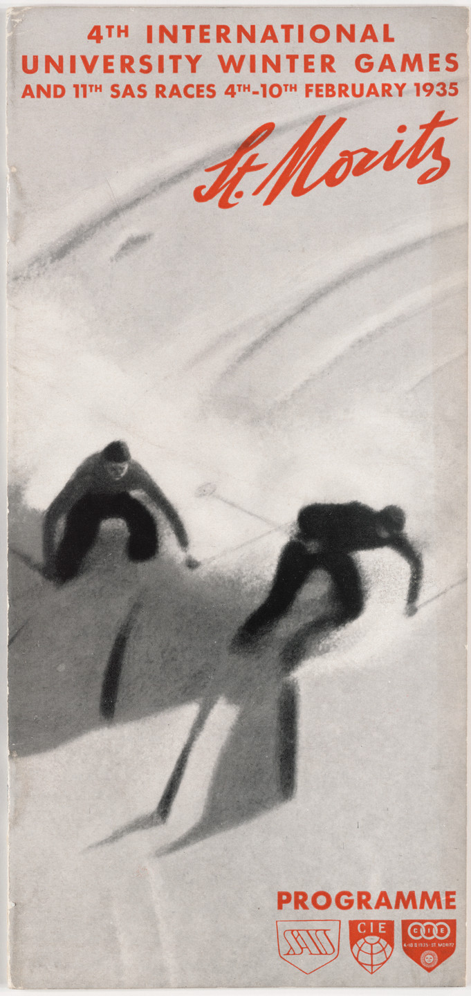 Hugo Herdeg. 4th International University Winter Games and 11th SAS Races, 4th-10th February 1935, St. Moritz, Programme. 1935