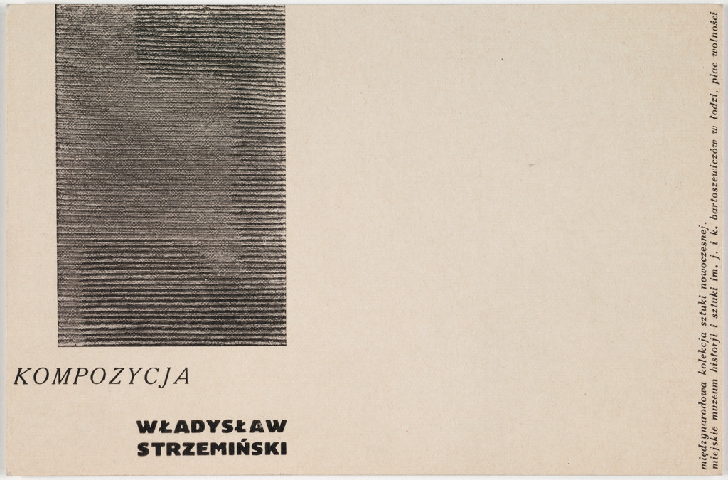 Wladyslaw Strzeminski, Kompozycja