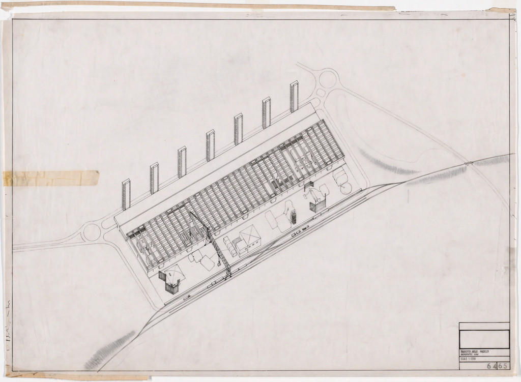 Potteries Thinkbelt Project, Staffordshire, England (Axonometric of Madeley Transfer Area)