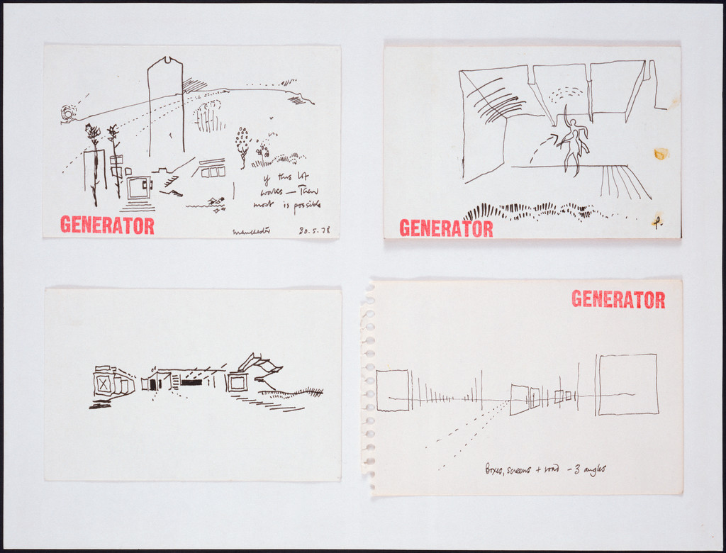 Generator Project, White Oak, Florida, Perspectives and sketches