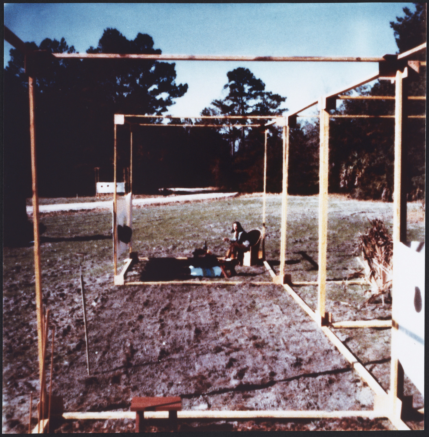 Cedric Price. Generator Project, White Oak, Florida, Full-Scale On-Site Mock-up (with Figure). 1978-80