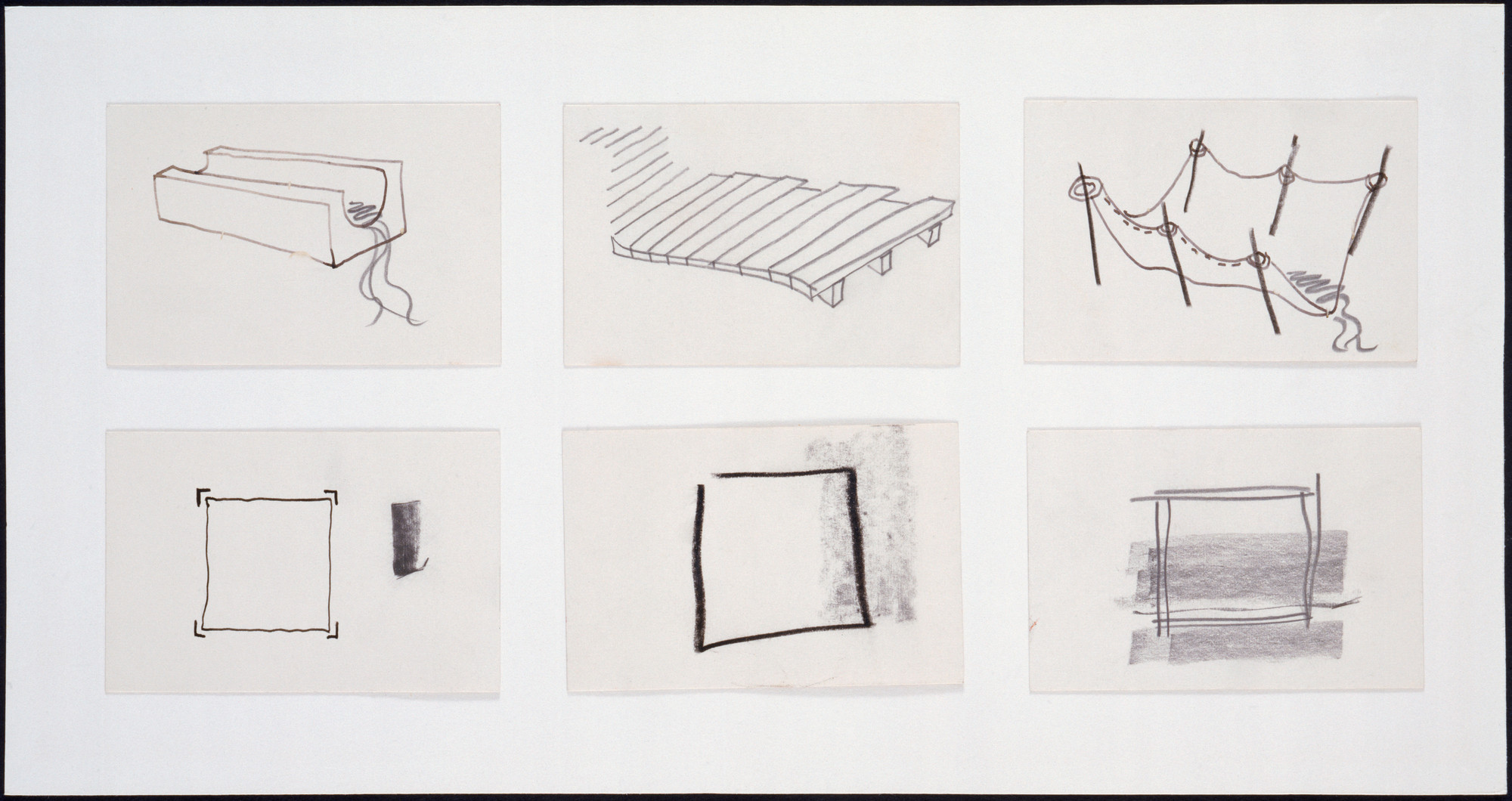 Cedric Price. Generator Project, White Oak, Florida, Plan and perspective sketches. 1978-80