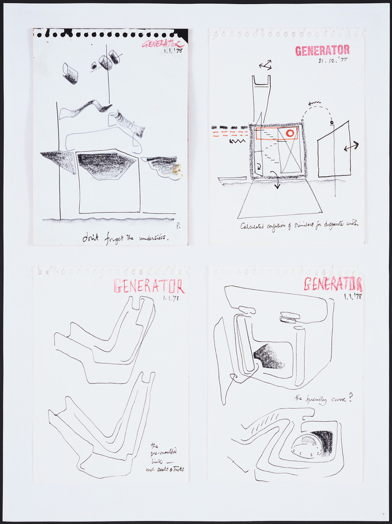 Generator Project, White Oak, Florida, Perpsectives and sketches