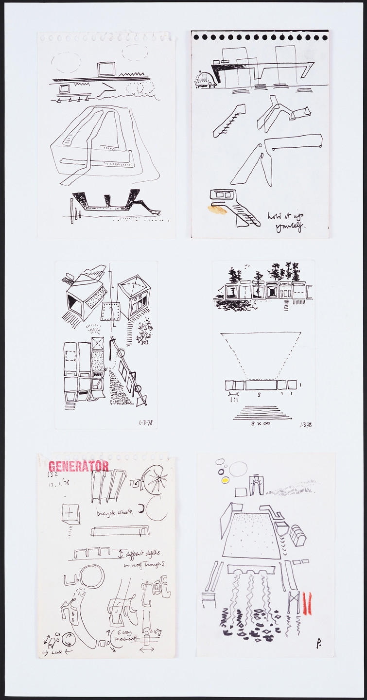 Cedric Price. Generator Project, White Oak, Florida, Sketches. 1978-1980