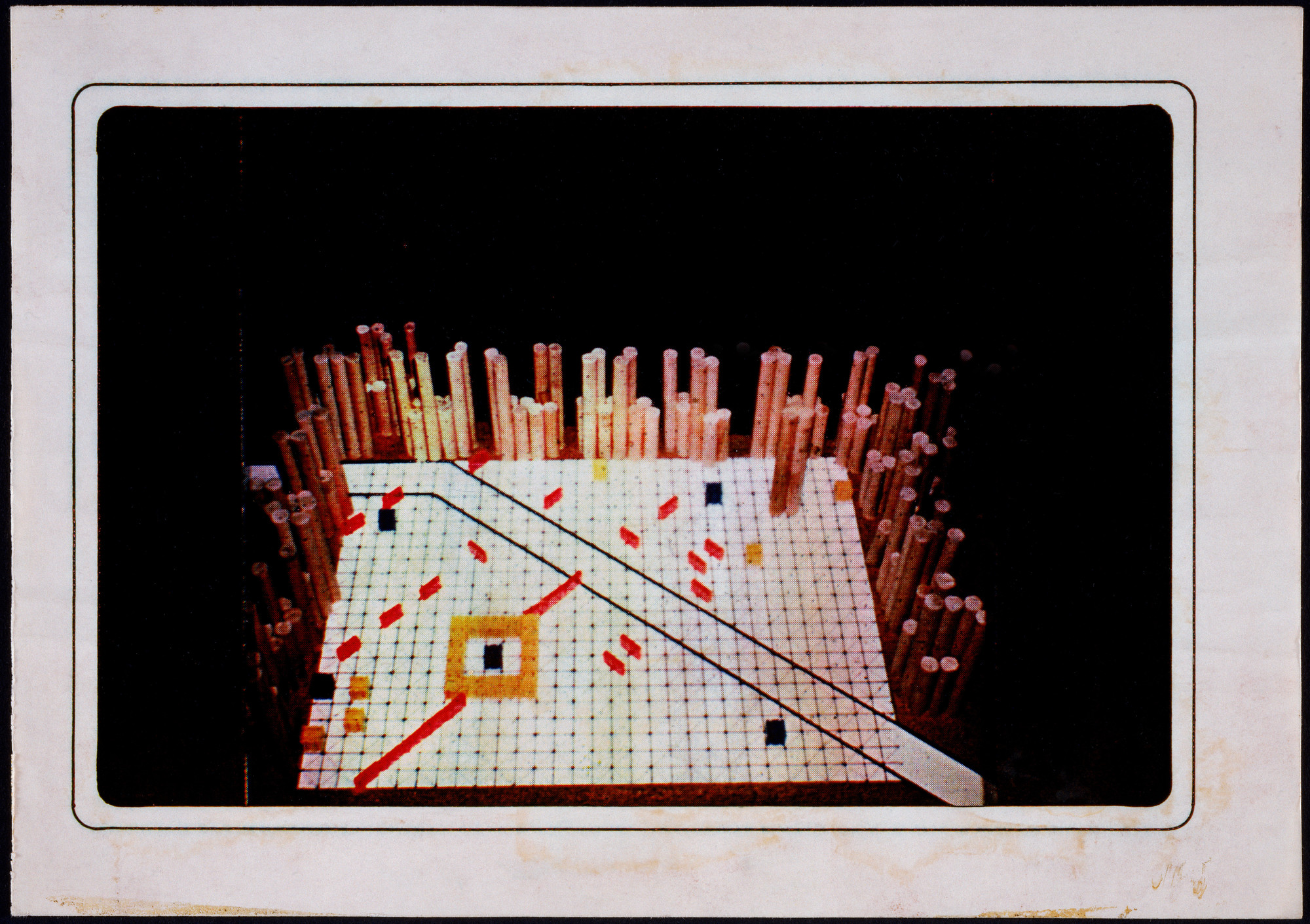 Cedric Price. Generator Project, White Oak, Florida, Perspective of study model. 1978-80