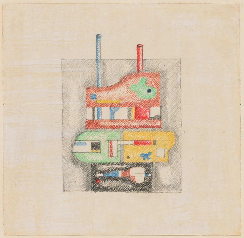 Wall House 2 (A. E. Bye House) Project, Ridgefield, Connecticut (Combined elevation and plan)