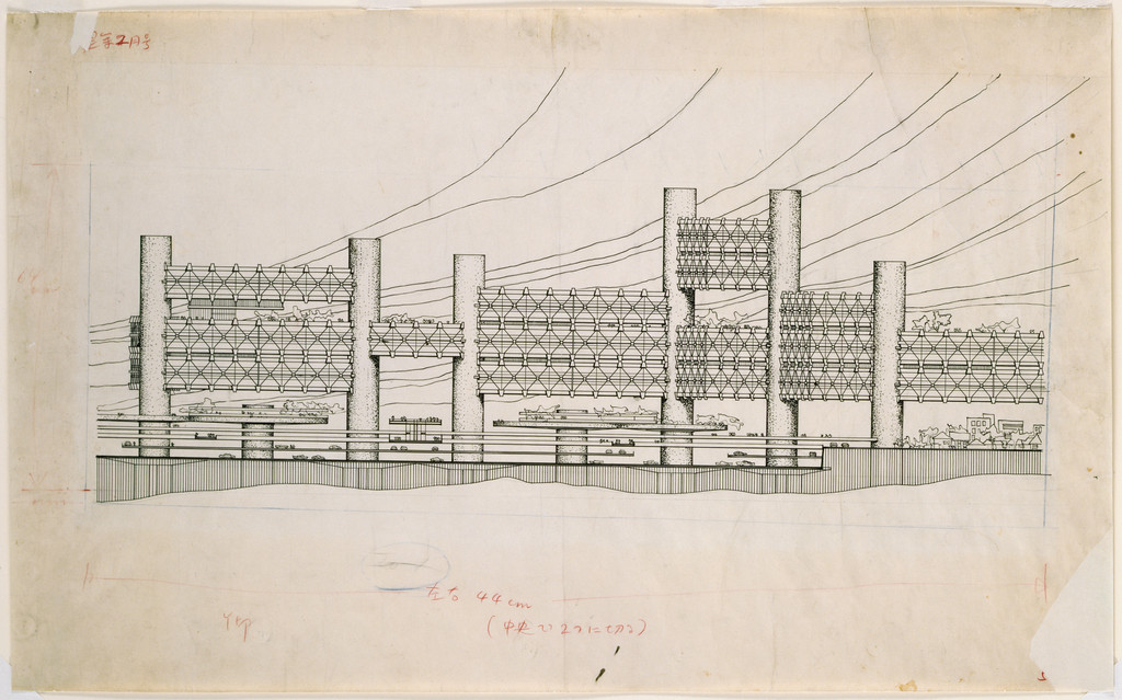 Joint Core System, project, Shinjuku, Tokyo, Japan (Elevation)