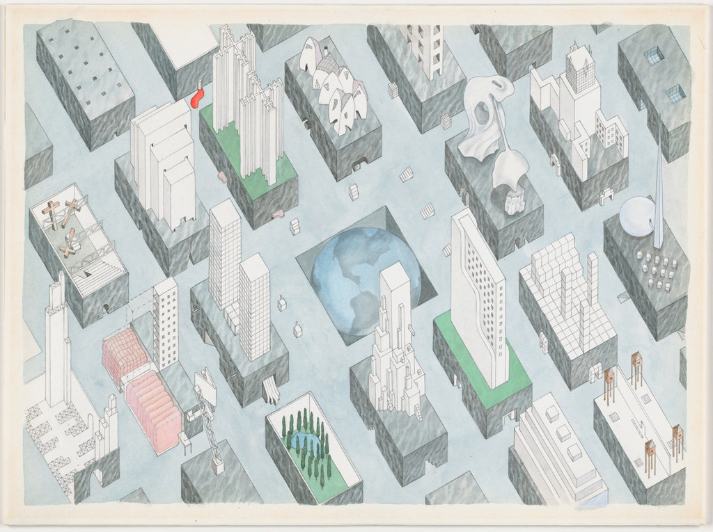 The City of the Captive Globe Project, New York, New York, Axonometric