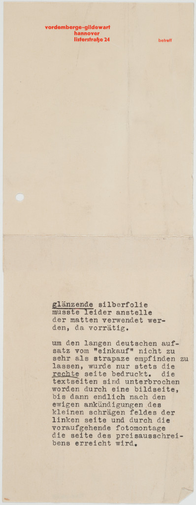 Vordemberge-Gildewart, Hannover Listerstrasse 24