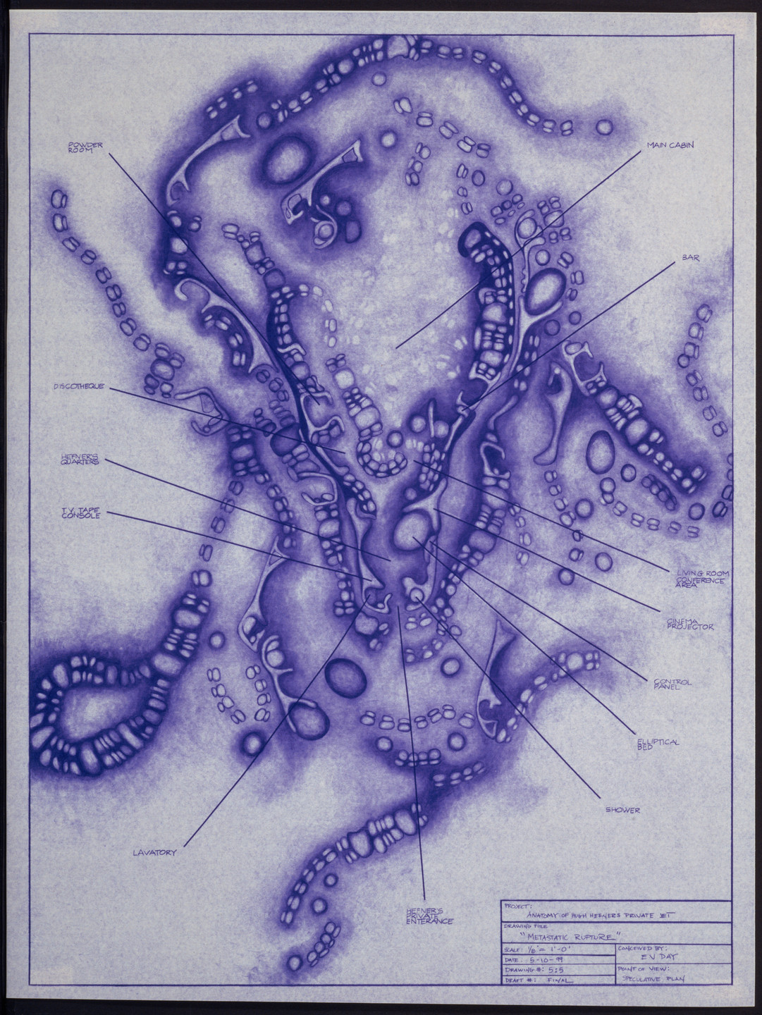 E. V. Day. Metastatic Rupture from Anatomy of Hugh Hefner&#39;s Private Jet (1-5). 1999