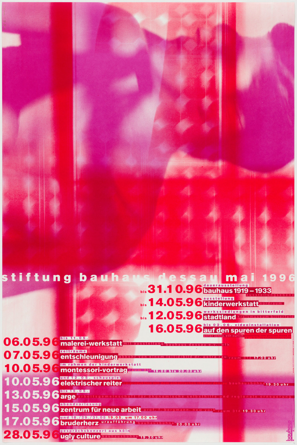 Cyan, Sophie Alex, Wilhelm Ebentreich, Detlef Fiedler, Daniela Haufe, Siegfried Jablonsky. Stiftung Bauhaus Dessau Mai 1996. 1996