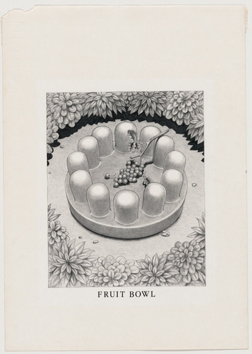 Study for Fruit Bowl (with Grapes), project