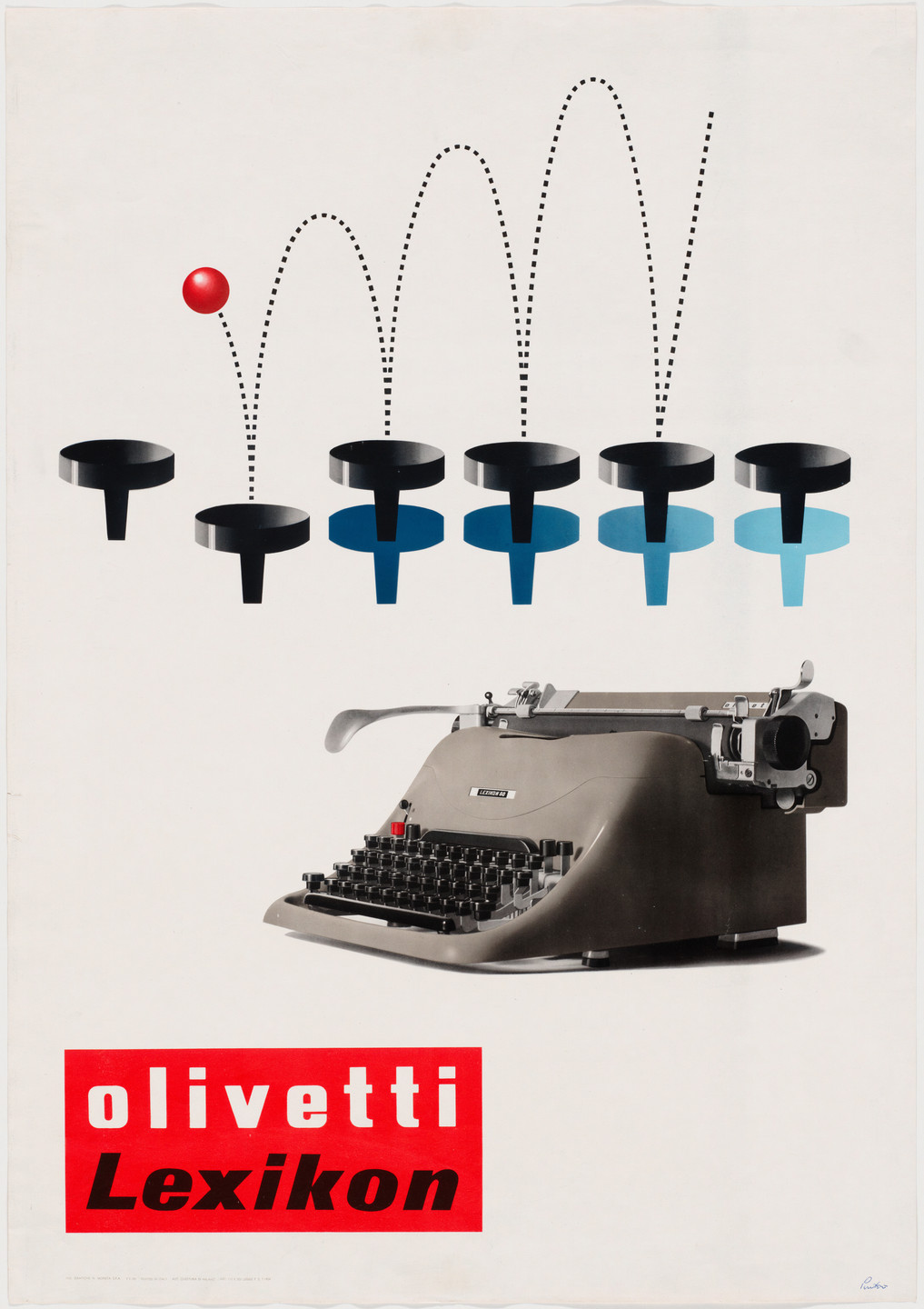 Giovanni Pintori. Olivetti Lexikon. 1954